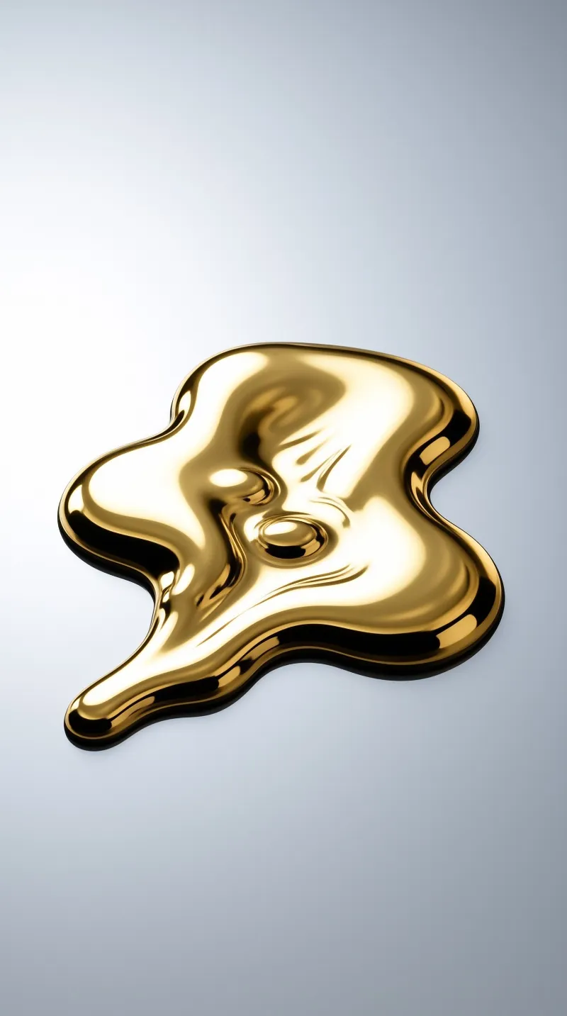 Molten Gold Pool — Glossy Study