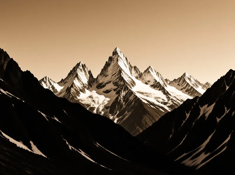 Majestic Snowy Peaks