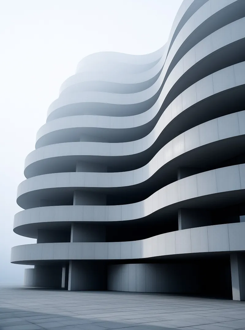 Modern Wavy Architecture