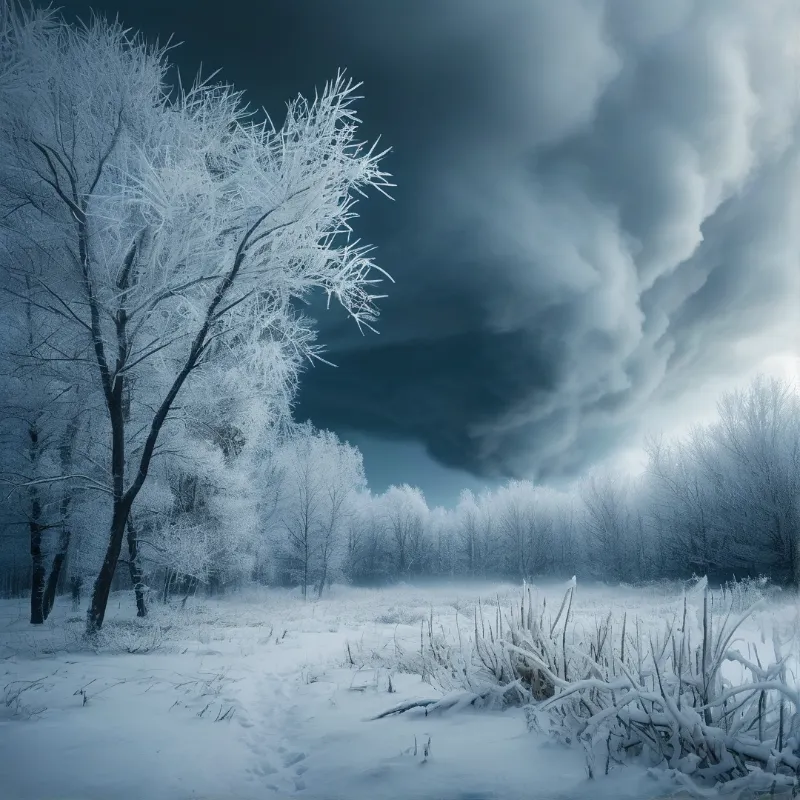 Frozen Winter Landscape