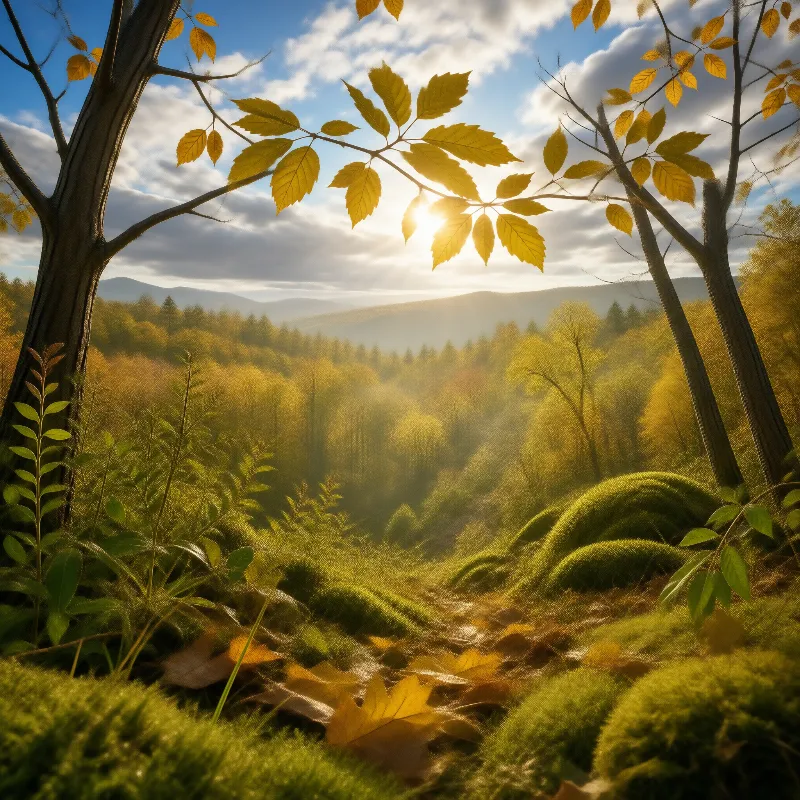 Autumn Forest Sunrise