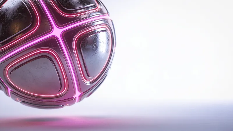Neon, Metallic Floating Orb