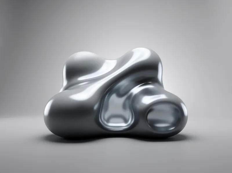 Shiny Metallic Blob