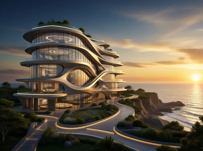 Futuristic Coastal Villa