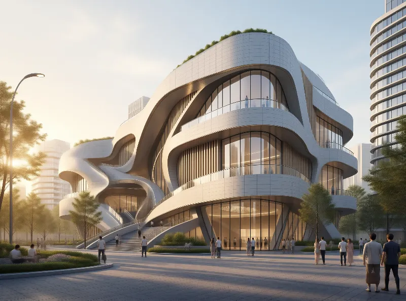 Futuristic Organic Building