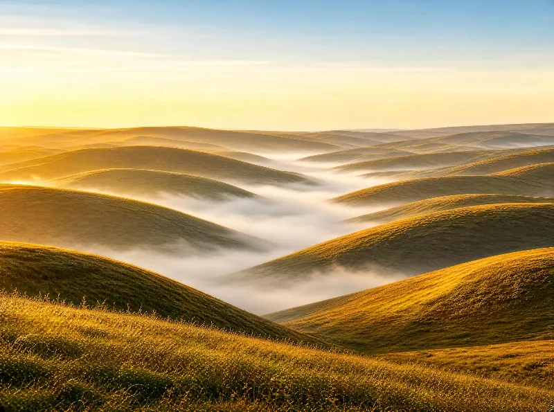 Rolling Hills at Dawn