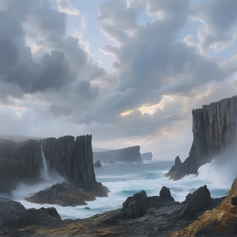Rugged Coastal Cliffs