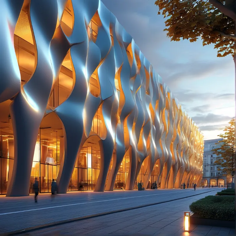 Futuristic Wave Architecture