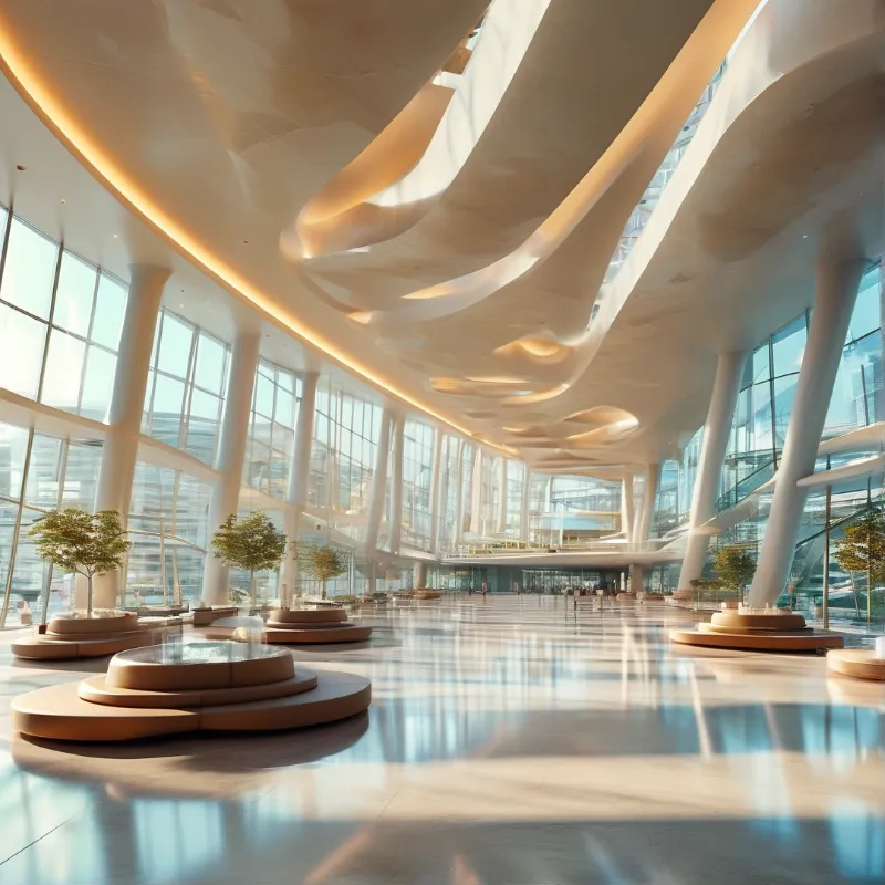 Modern Futuristic Lobby