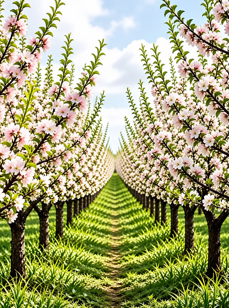 Blooming Orchard Path