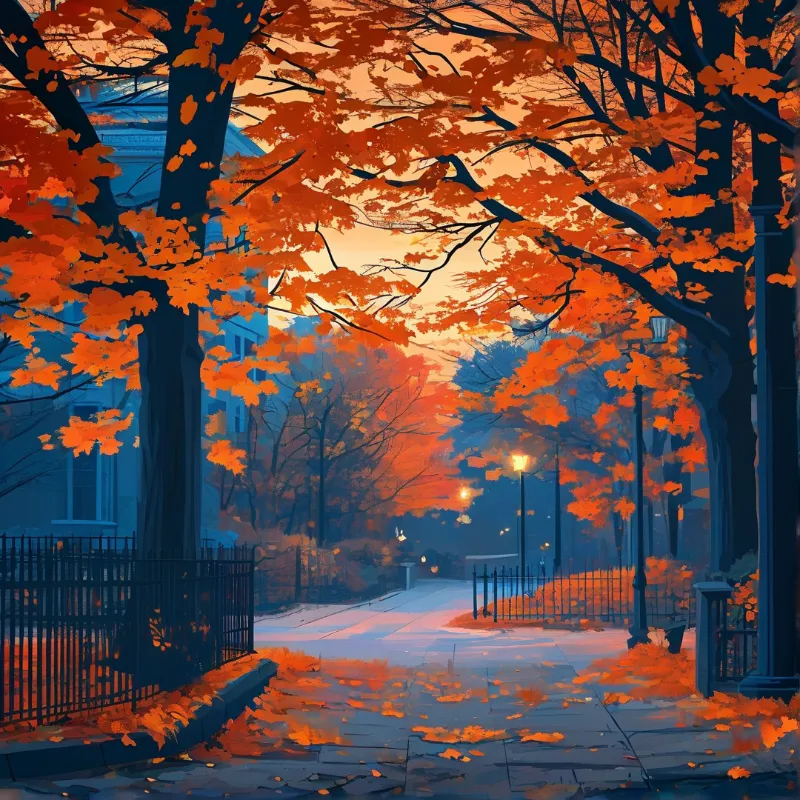 Autumn Street Scene
