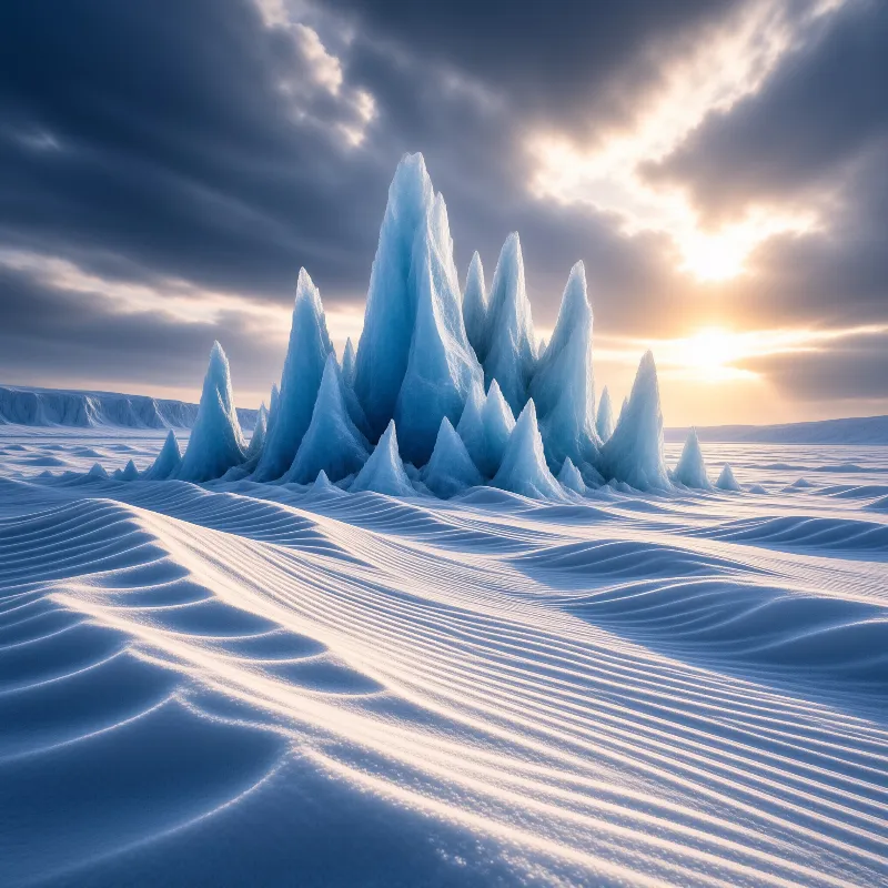 Majestic Ice Spires