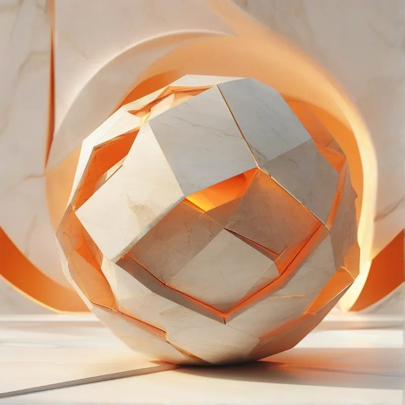 Faceted Geometric Stone