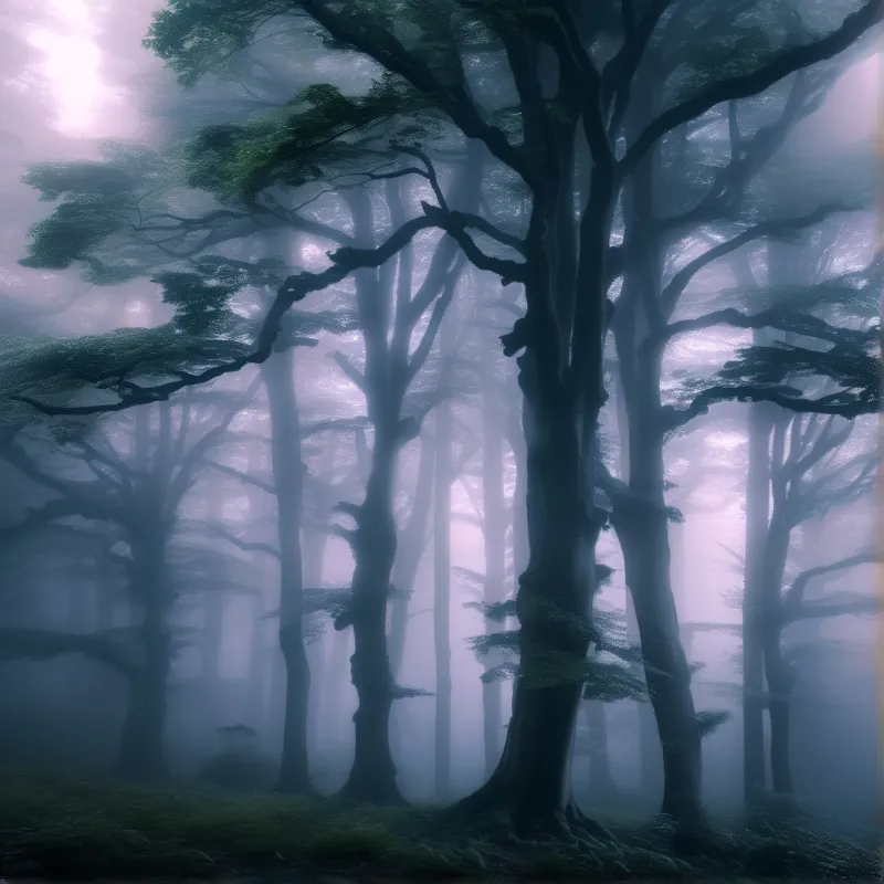 Misty Ethereal Forest