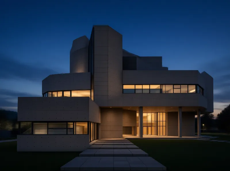 Modern Architecture at Night