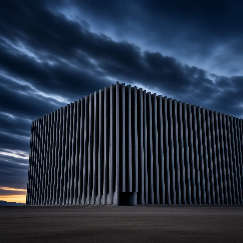 Futuristic Monolith Structure