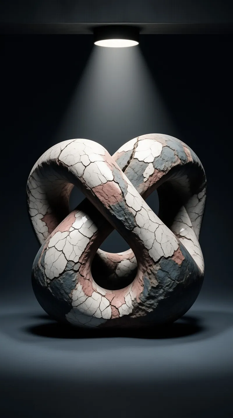 Weathered Knot Sculpture
