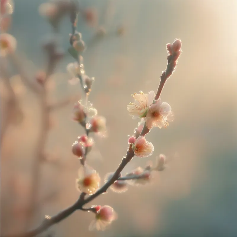 Blossoms in Golden Light