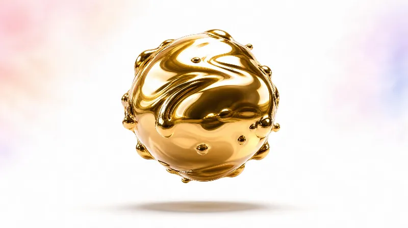 Liquid Gold Sphere
