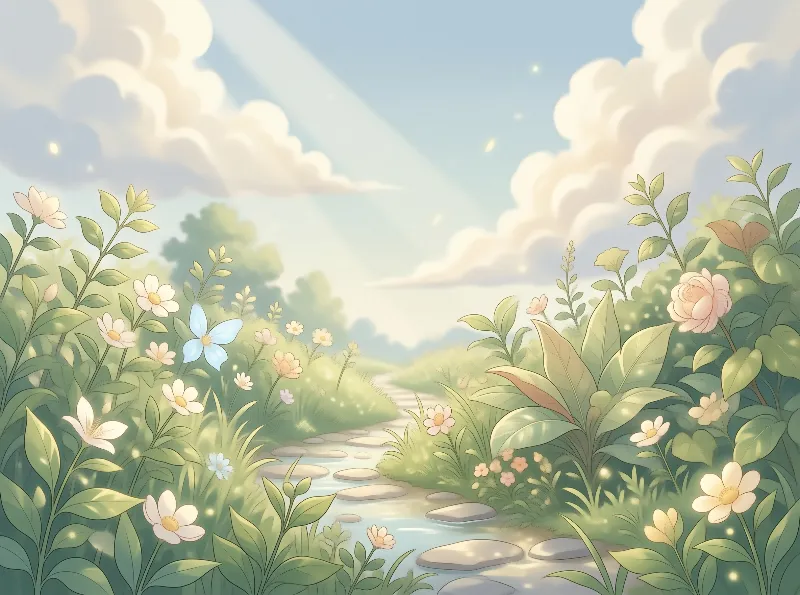 Serene Garden Path