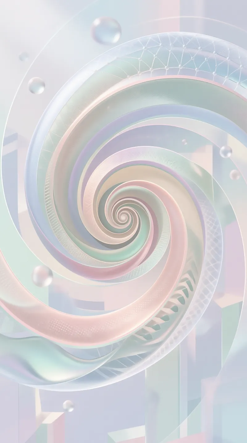 Pastel Abstract Spiral