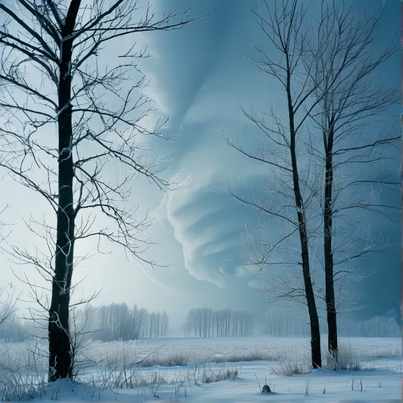 Winter Sky Roll Cloud