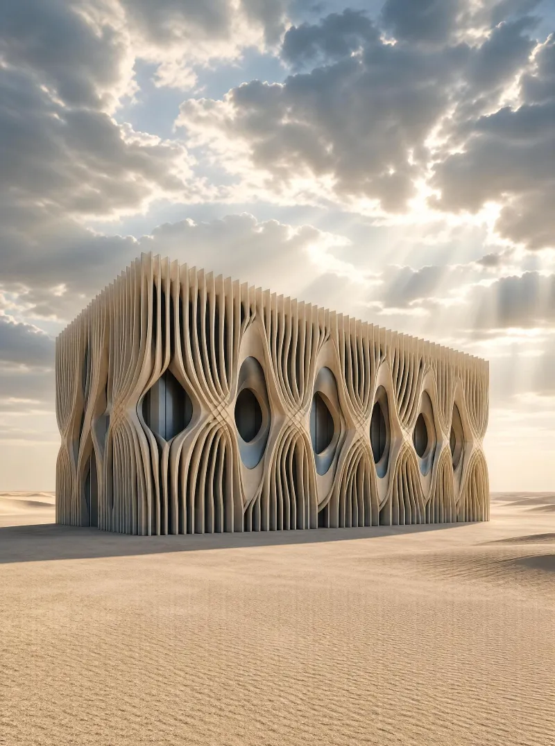 Futuristic Desert Building