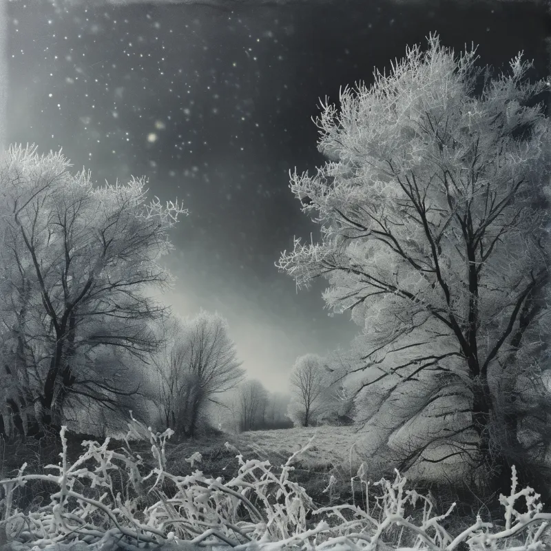 Frozen Forest Landscape