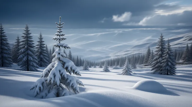 Snowy Winter Forest