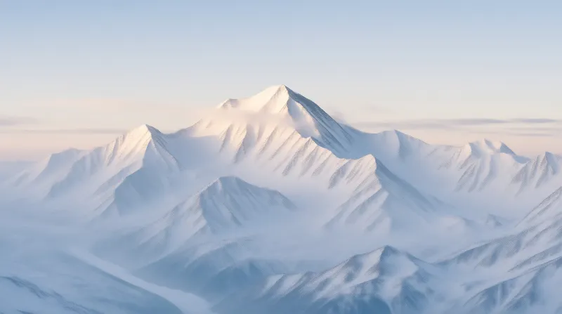 Snow-Covered Mountain Peaks