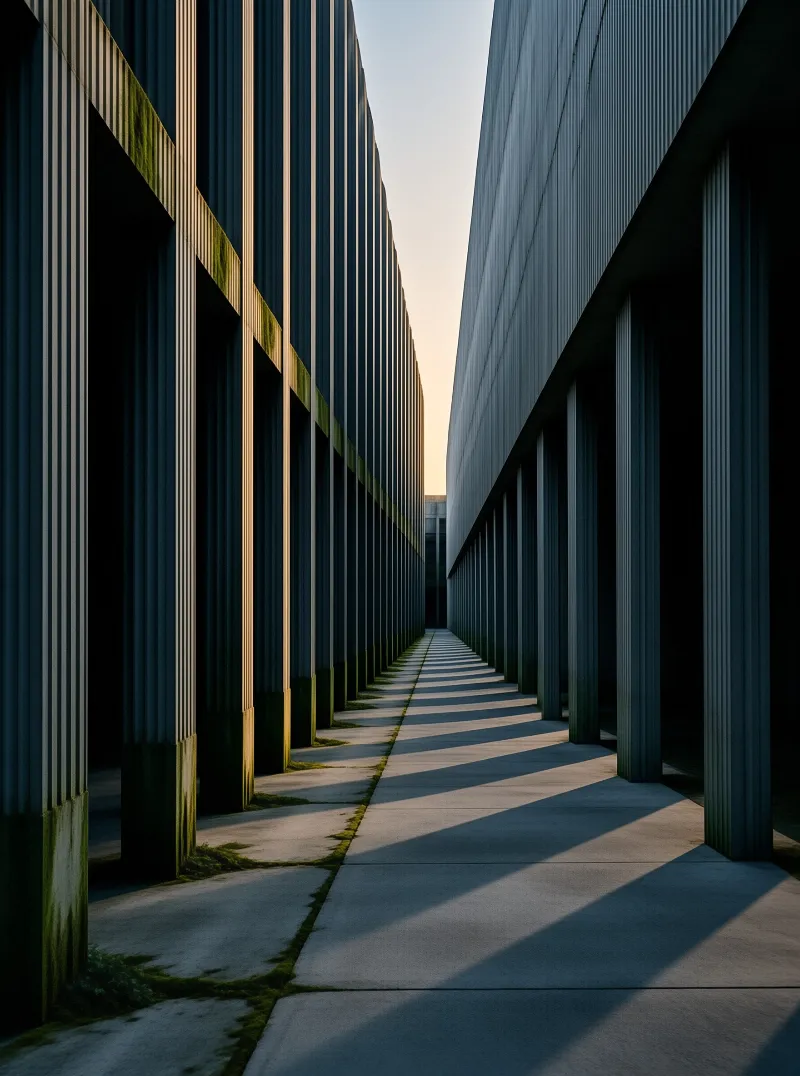 Modern Architectural Alleyway
