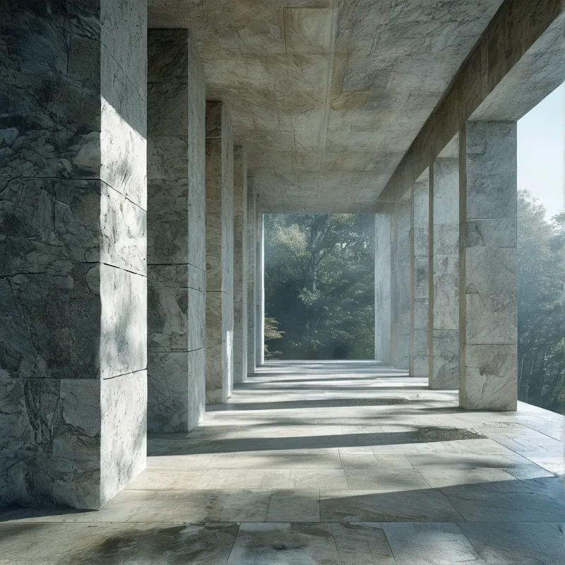 Concrete Corridor to Forest
