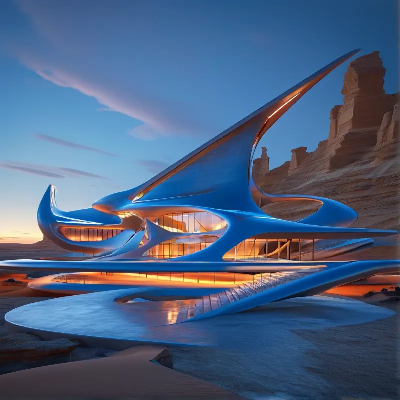 Futuristic Desert Sanctuary