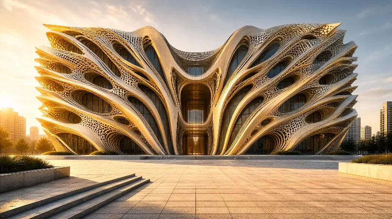 Modern Organic Architecture Building