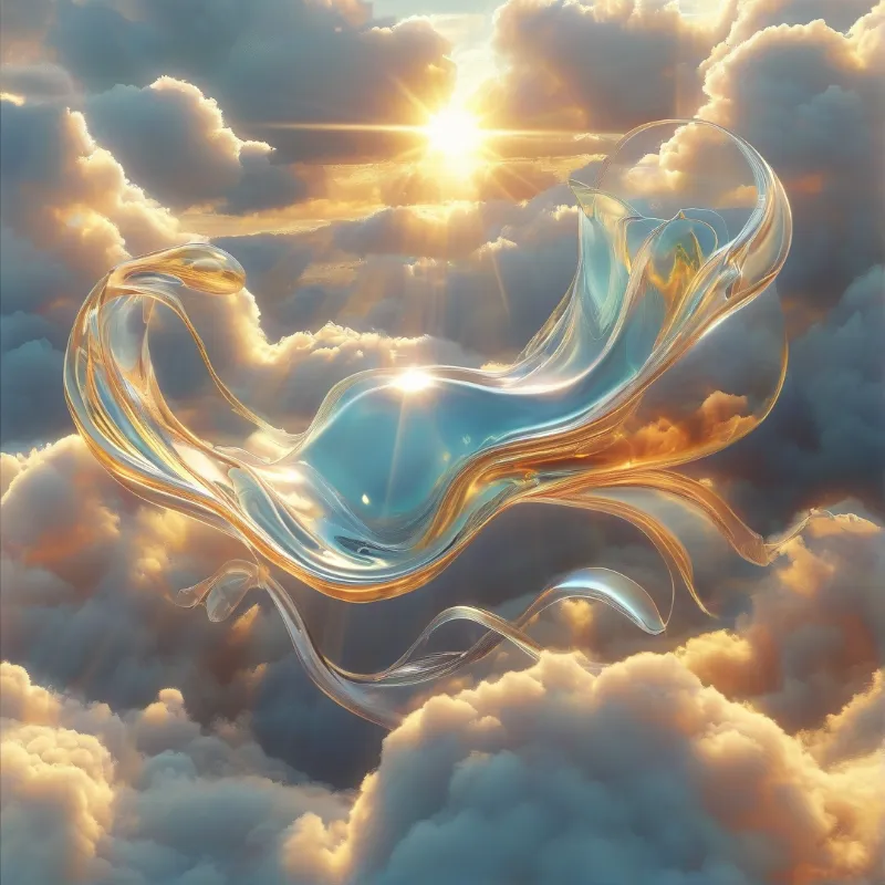 Radiant Translucent Sky Flow
