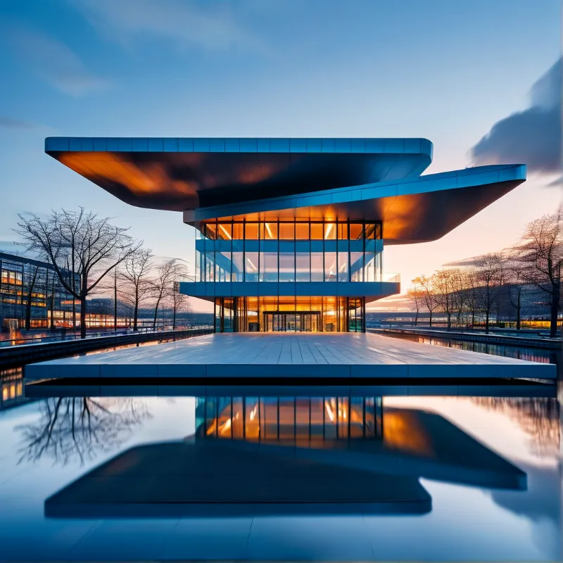 Modern Futuristic Building