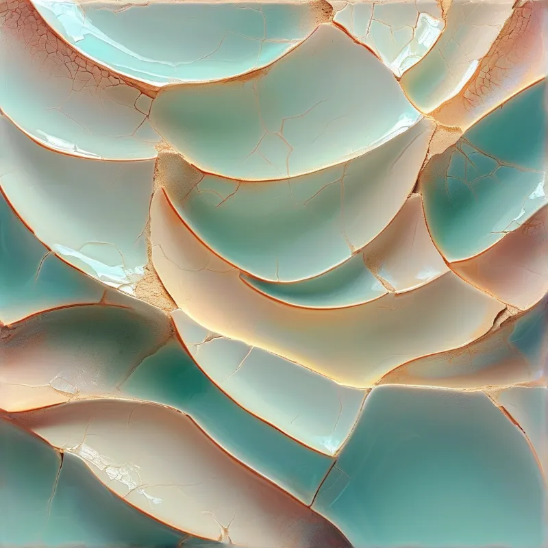 Turquoise Ceramic Mosaic