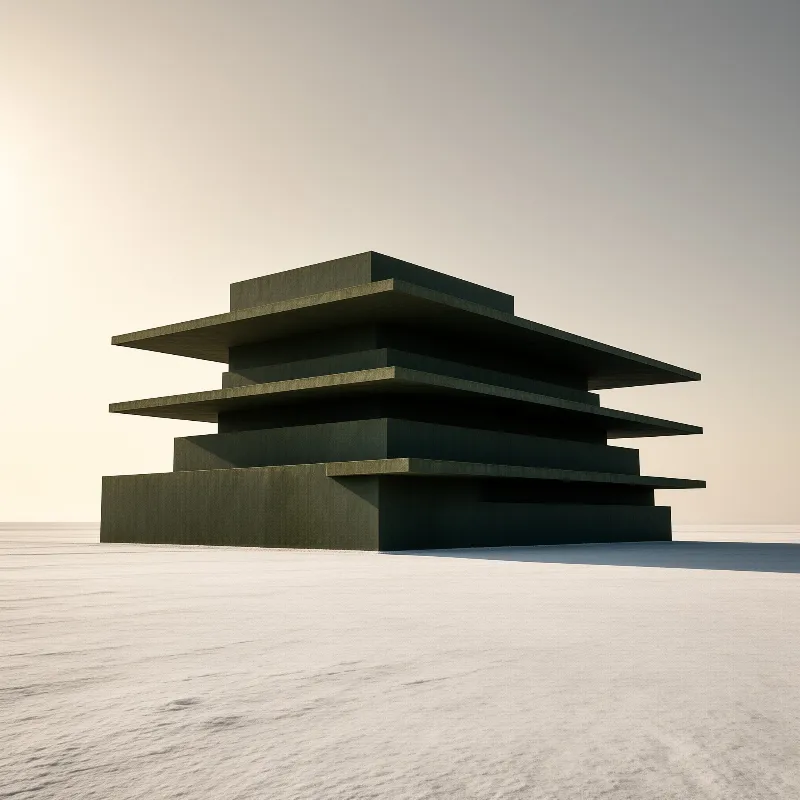 Minimalist Desert Structure