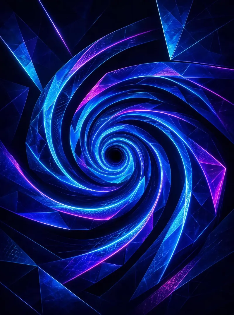 Neon Spiral Vortex