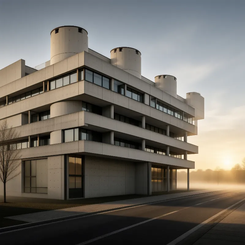 Brutalist Concrete Structure