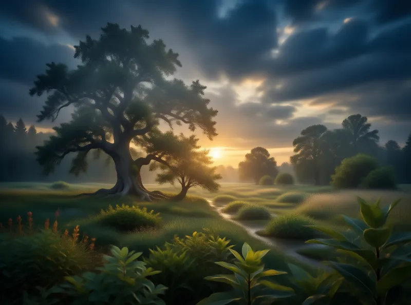 Serene Forest Dawn