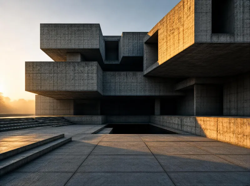 Brutalist Concrete Structure