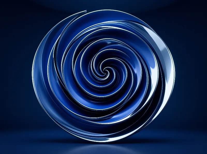 Blue Spiral Vortex