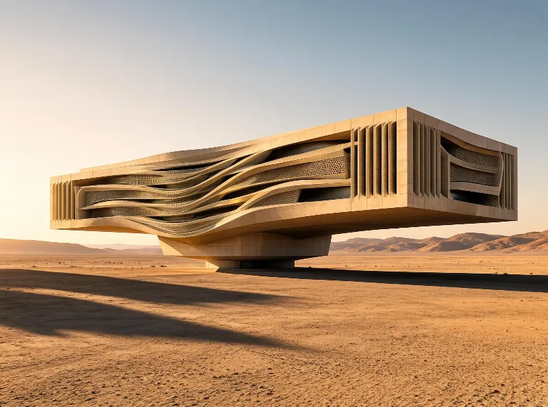 Futuristic Desert Building