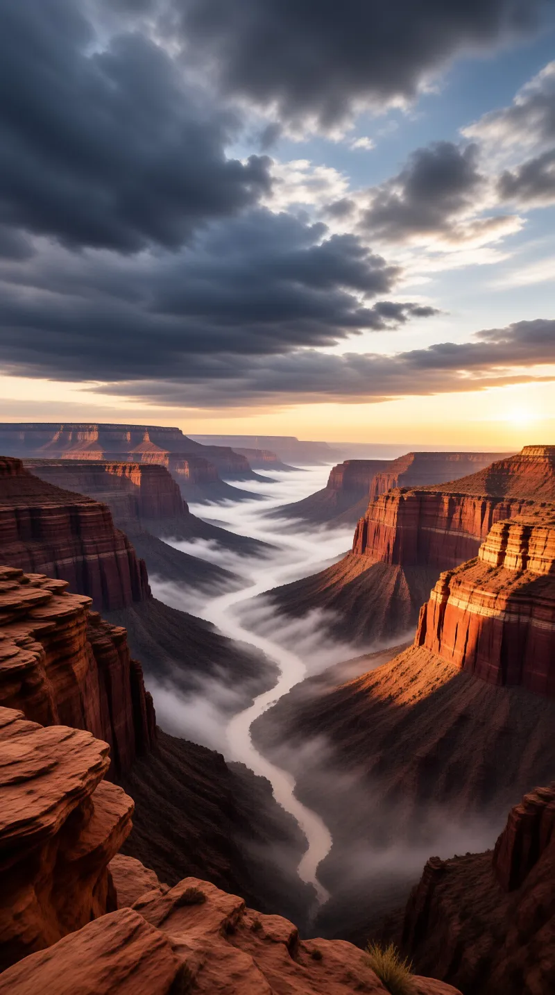 Canyon at Sunset