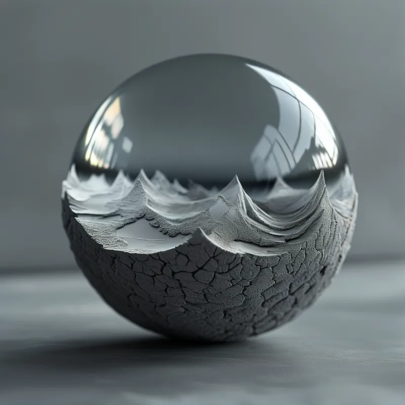 Abstract Sphere with Contrast