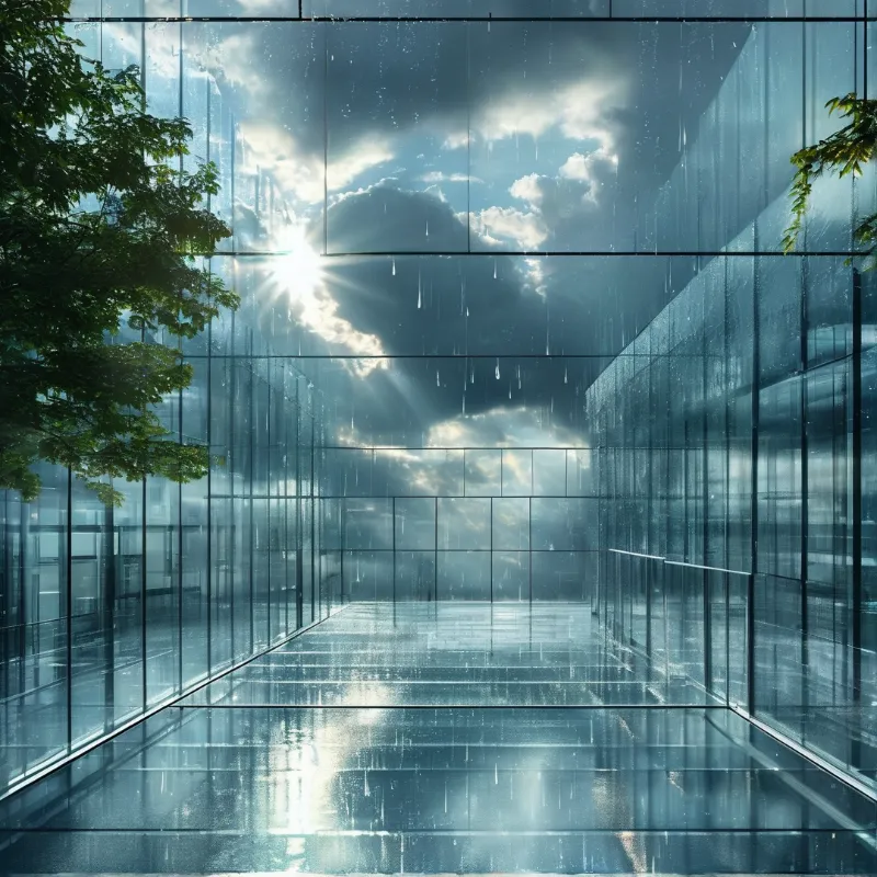 All-Glass Sky Corridor