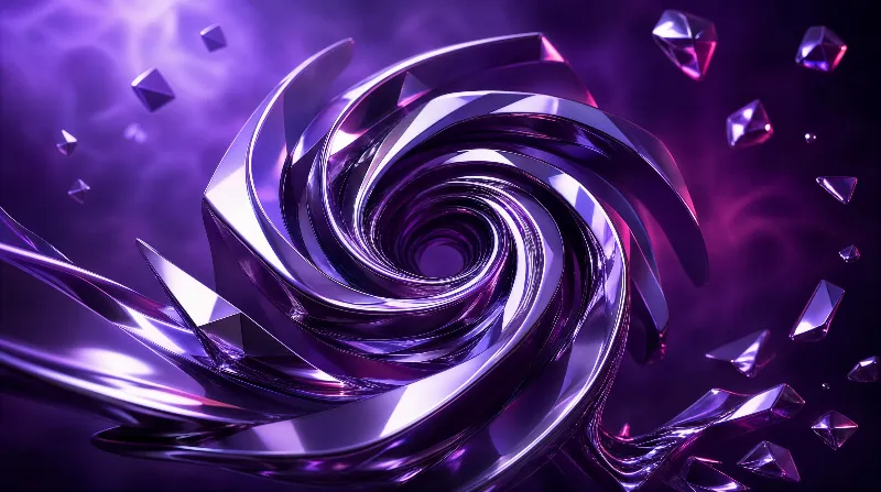 Purple Metallic Vortex