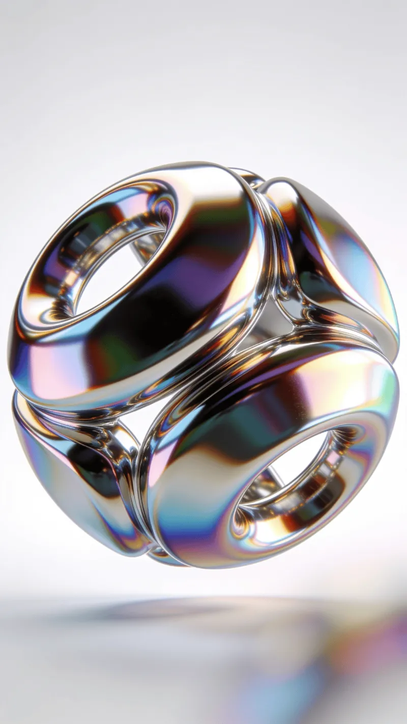 Liquid Chrome Floating Orb