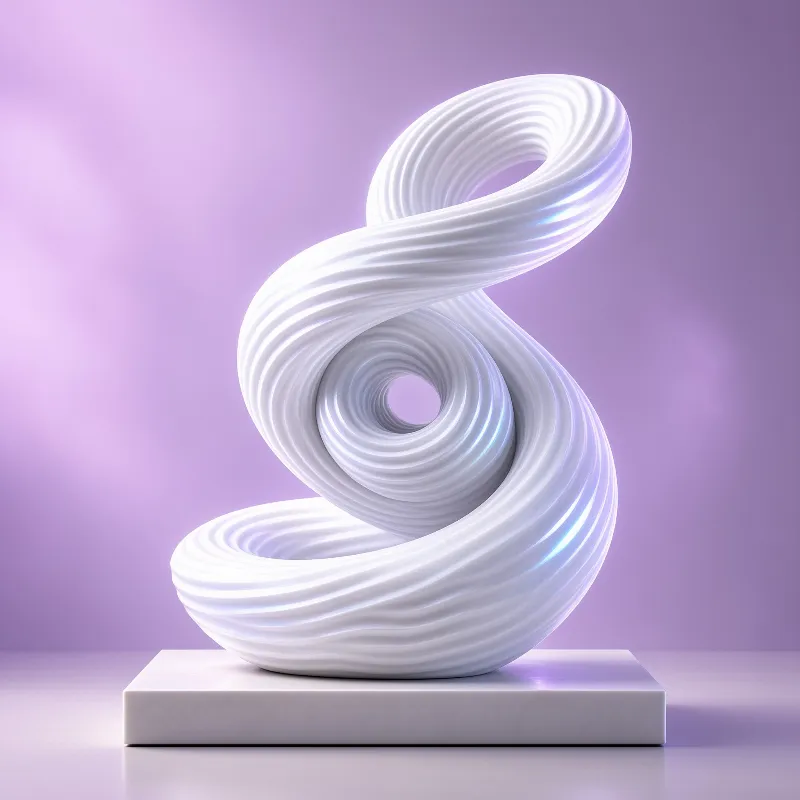 Abstract White Sculpture